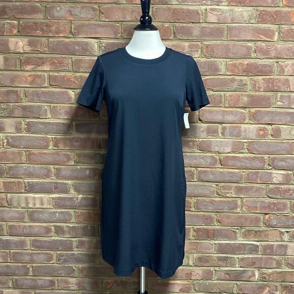 LARK & RO Black Crewneck Short Sleeve Dress Size 6 NWT - Picture 3 of 7